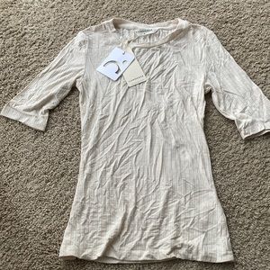 BRAND NEW cream 3/4 sleeve Commense top